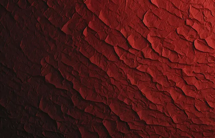 Rustic Red Crumpled Paper Texture Display